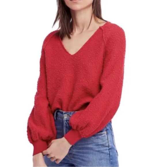 Free People Found My Friend V Neck Sweater - Picture 2 of 6